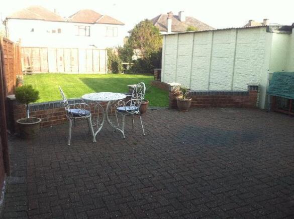 Rear Garden and Patio Area
