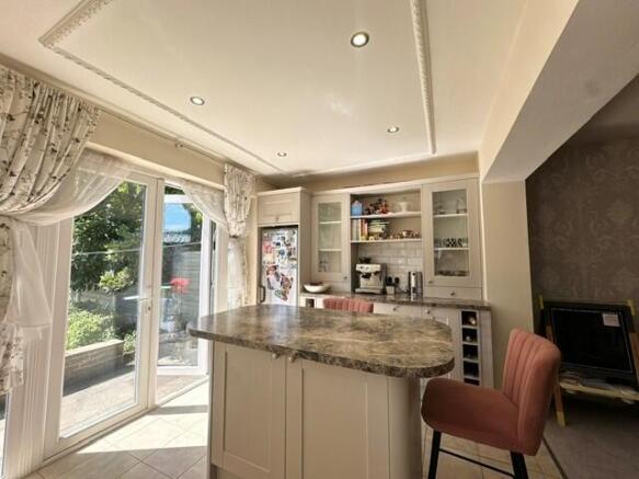 French doors to garden