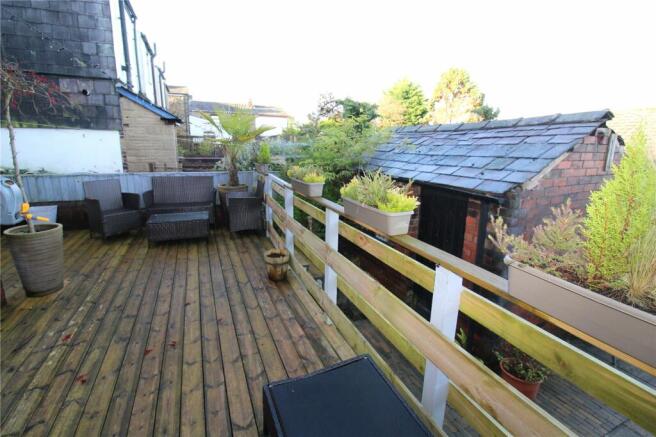 Decked Area and Shed