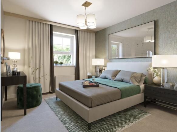 The Bedale bungalow bedroom CGI