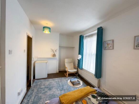 Spacious front facing room