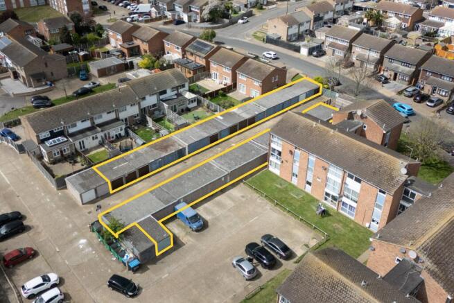 Garages at Clyde Rear of 26 Ashlands Court, Coronation Avenue East, Tilbury, Essex, RM18 8RY
