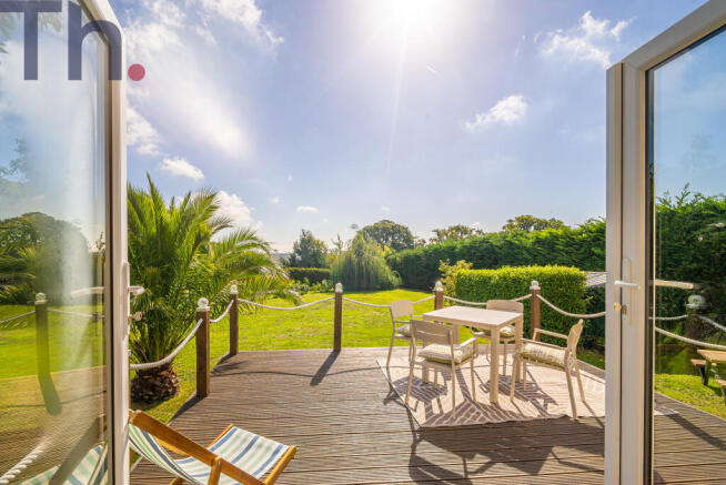 Decked Area with Garden Views