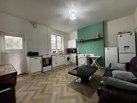 Spacious open-plan kitchen and living area...