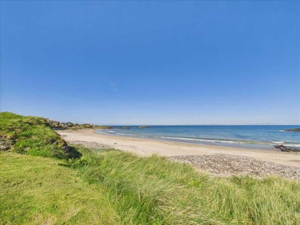 Beach in front of
