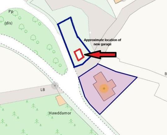 Hawddamor - Boundary Plan and approximate location