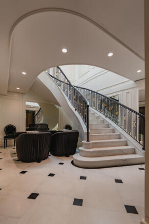 Staircase from Lowwer Level with Office