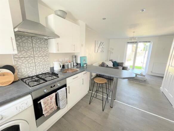 Open-plan Kitchen/living room view