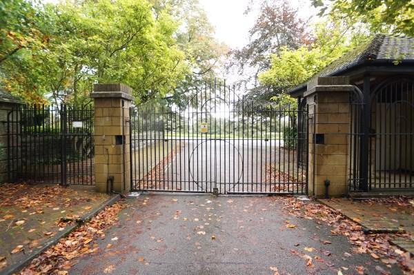 Gated Entrance To Cedar Hall