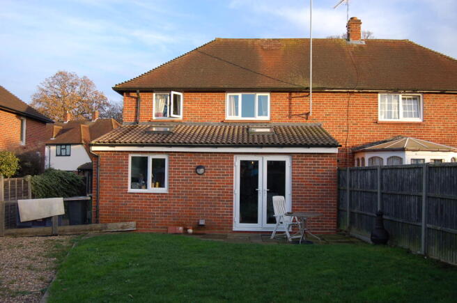 Rear of property