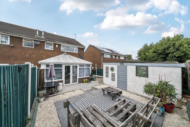 Rear Garden and Conservatory