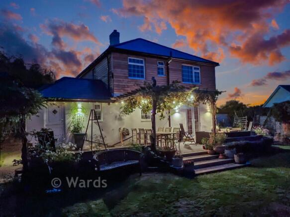 Lit Up Back Garden