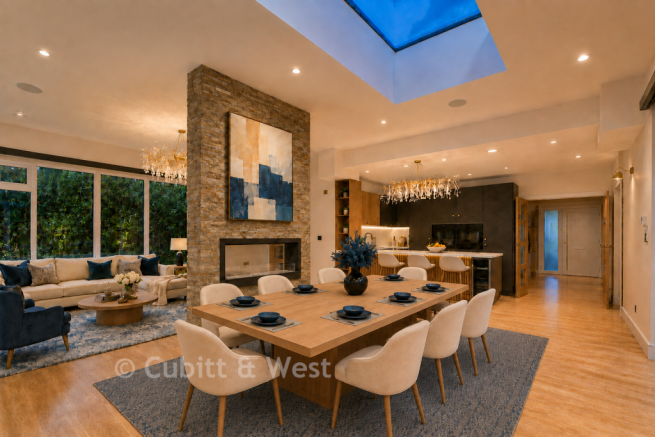 Lounge Kitchen Diner Staged