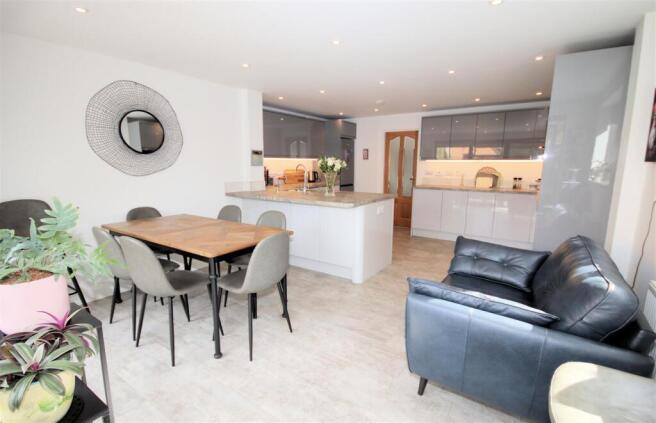 View of Kitchen/Dining/Family Room