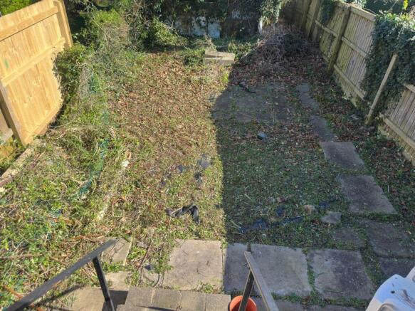 Private outdoor space with secure wooden fencin...