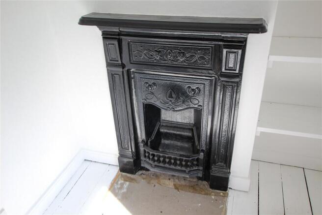 Fireplace.