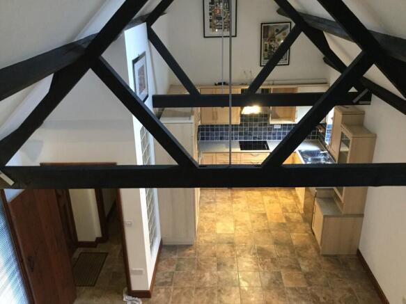 Kitchen from upst...