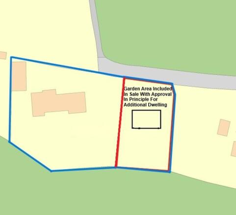 Chevington Mead With Red Outline Showing Potential Building Plot