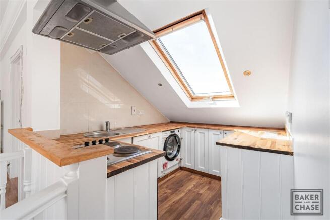Second floor open plan lounge/kitchen
