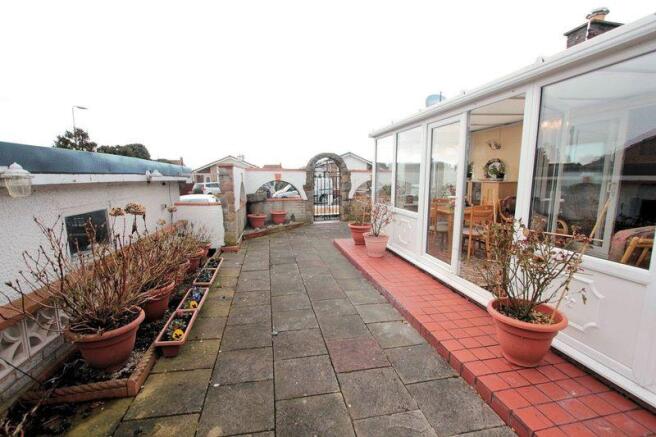 Rear patio