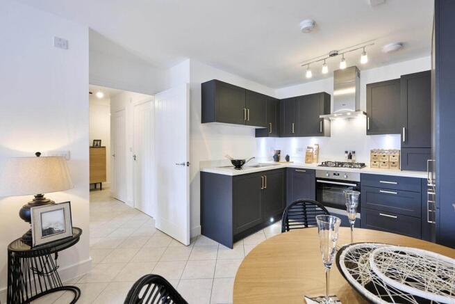 Kitchen to hall of Apartment