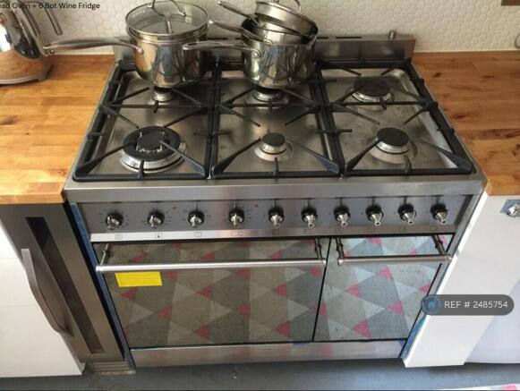 6 Burner Smeg Oven + Separate Bread Oven + Hood
