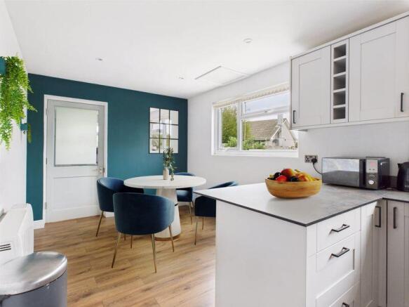 kitchen to dining area