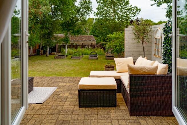 View over garden