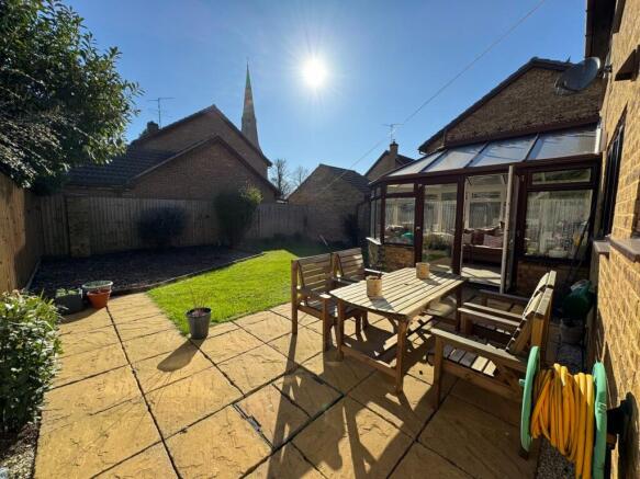 Patio & Church Spire