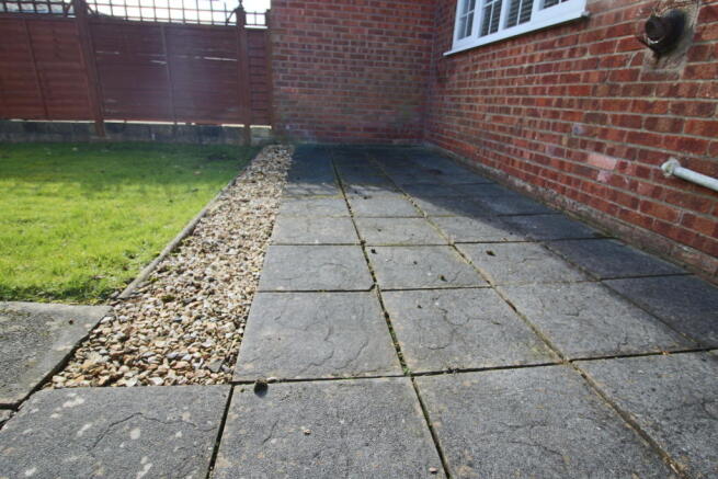 Rear patio area