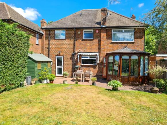 Rear of property