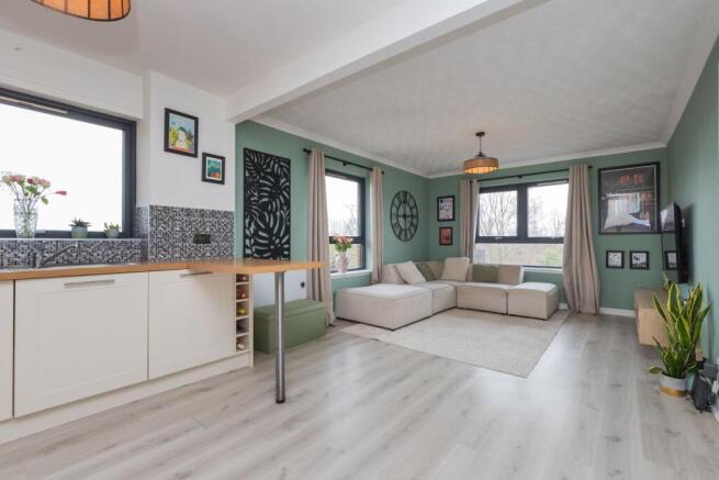 Lounge to kitchen