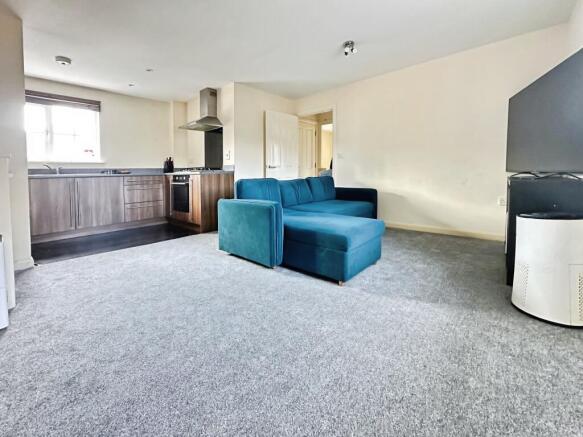 Open Plan Lounge and Kitchen View