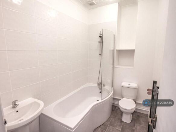 New Bathroom With Shower Over Bath