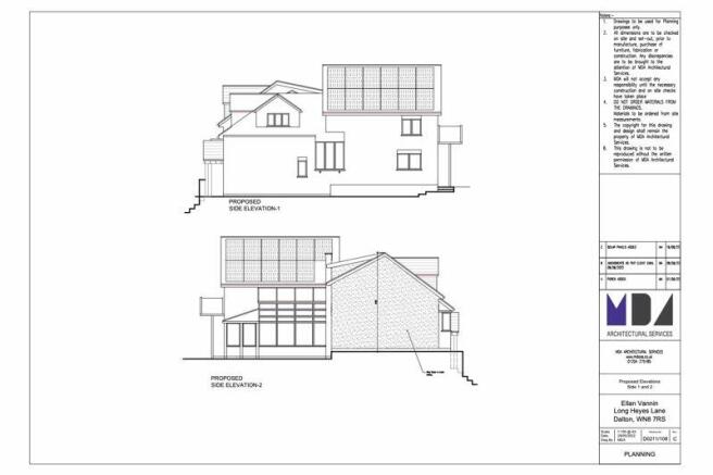 Proposed side elevation