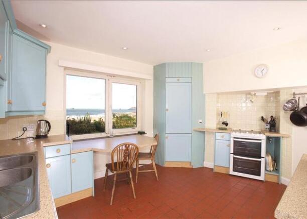 Kitchen and View