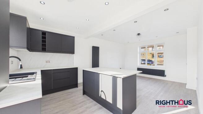 Open Plan Living Area & Kitchen