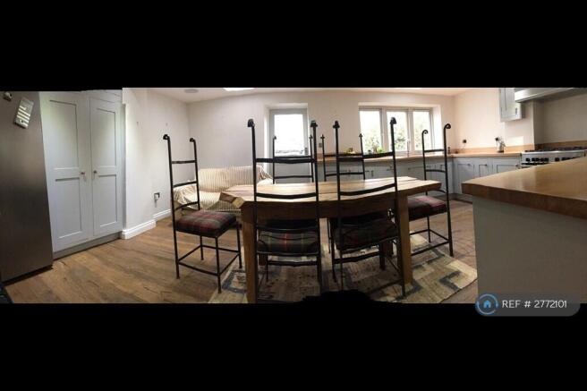 Panoramic View Of Kitchen/Dining Room