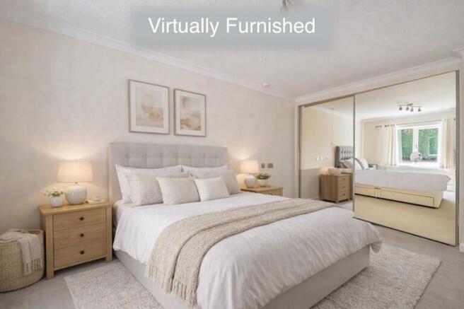 Virtually dressed Master Bedroom