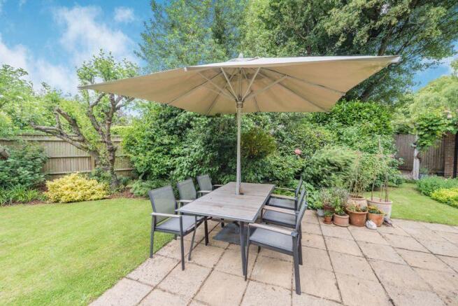rear garden including patio