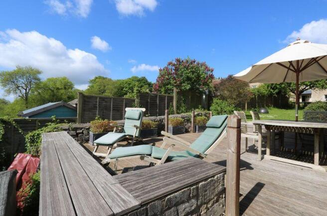 Decked seating area