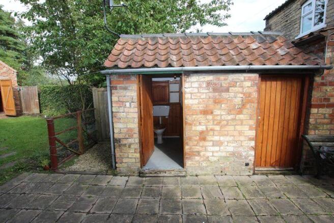 Outside toilet...
