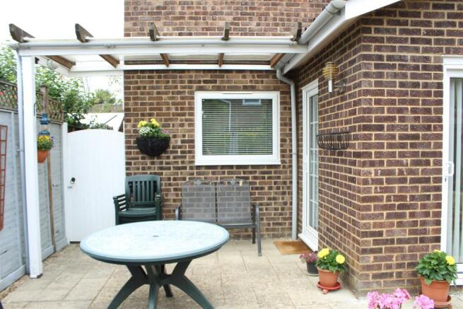 Rear patio area