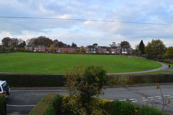 view to town park