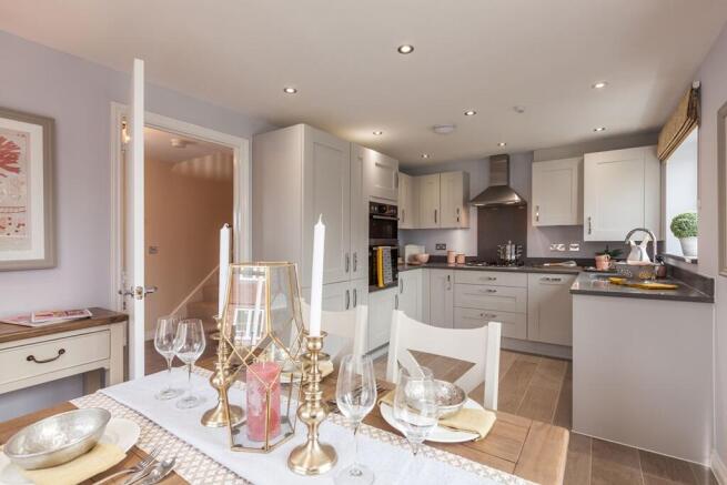 Sociable kitchen diner - typical Taylor Wimpey home