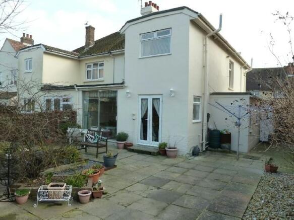 Rear of property