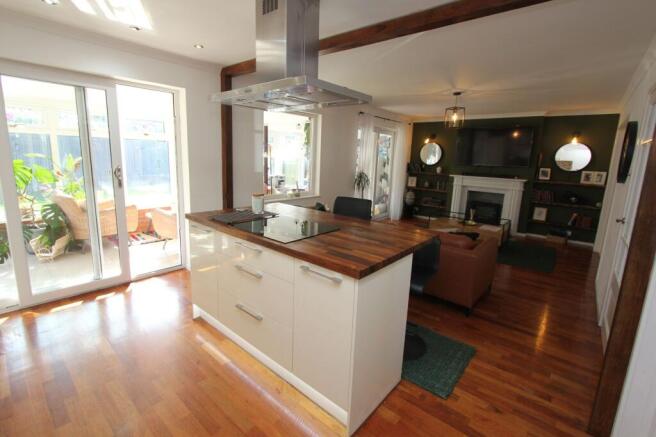 Kitchen Open To Living Space