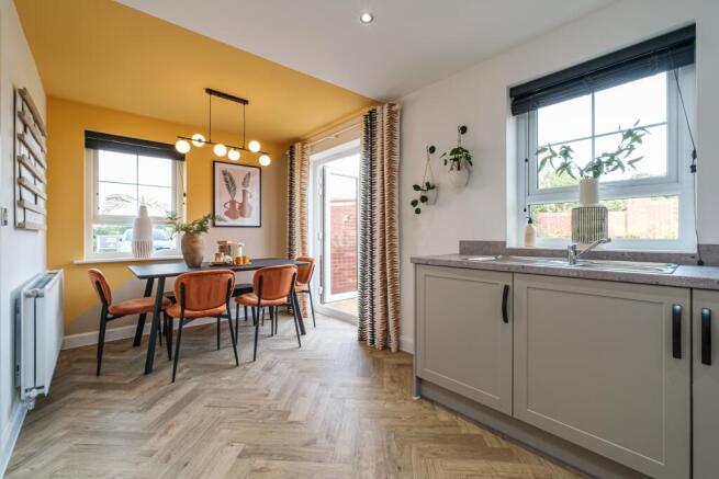 Interior view of kitchen & dining in our 3 bed Martham home