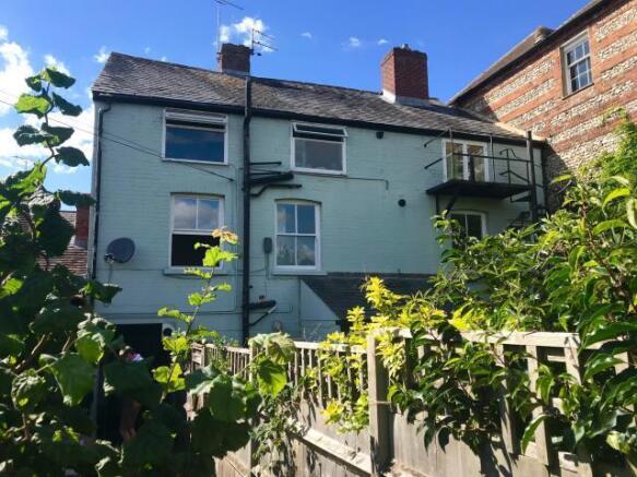 Rear of property