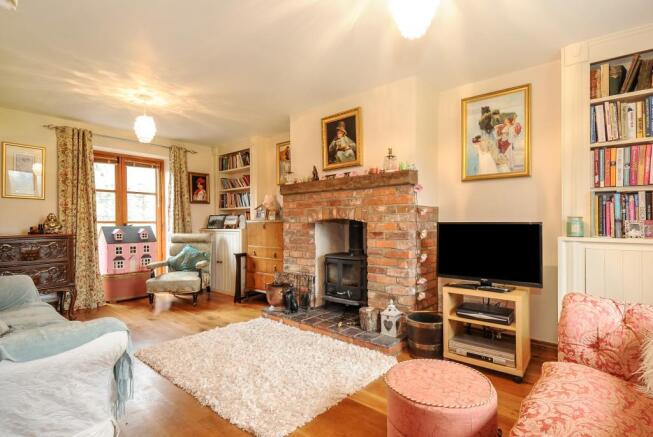 Living Room with Feature Woodburner
